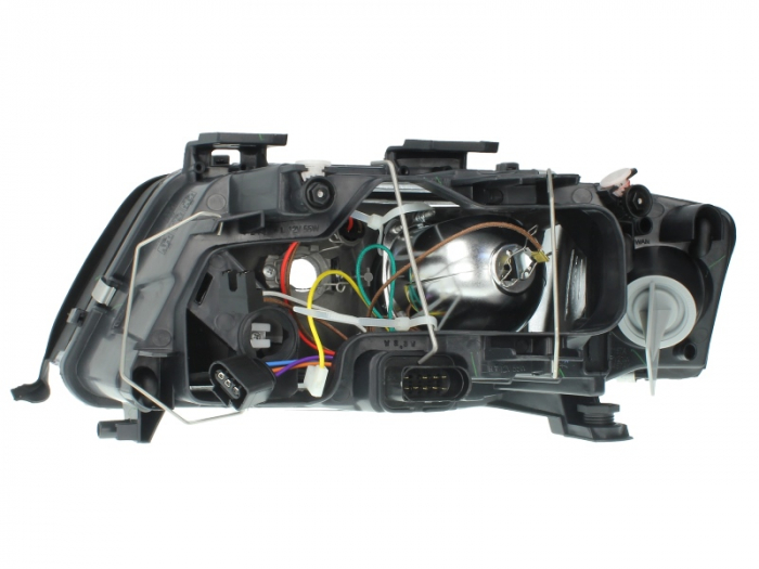 Far dreapta (H1/H7, reglaj electric, fundal cromat) AUDI A6 1997-2005 [2]