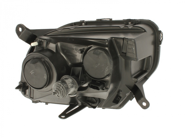 Far dreapta (H1/H7, reglaj electric, manual, cu motoras, fundal argintiu) DACIA DUSTER 2010-2013 [2]