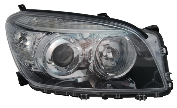 Far dreapta H11 HB3, electric, cu motoras, interior negru TOYOTA RAV4 III intre 2005-2009