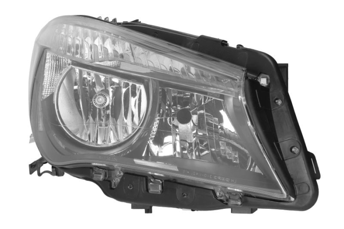 Far Dreapta (H15 H7 PY21W, electric, cu motor, culoare insert: negru) potrivit MERCEDES CLA (C117), CLA SHOOTING BRAKE (X117)