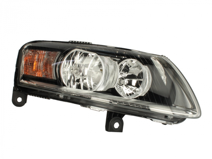 Far dreapta (H15 H7 PY21W W5W, electric, cu motoras, fundal cromat, fundal transparent) AUDI A6, A6 ALLROAD 2006-2011