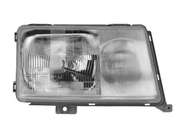 Far dreapta H3 H4, pneumatic,interior crom, semnalizator transparent MERCEDES W124 intre 1984-1992