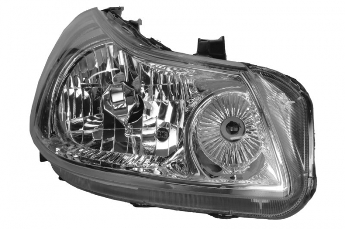 Far Dreapta (H4, electric, cu motor, culoare insert: cromat, culoare semnalizator: transparent) potrivit FIAT SEDICI; SUZUKI SX4