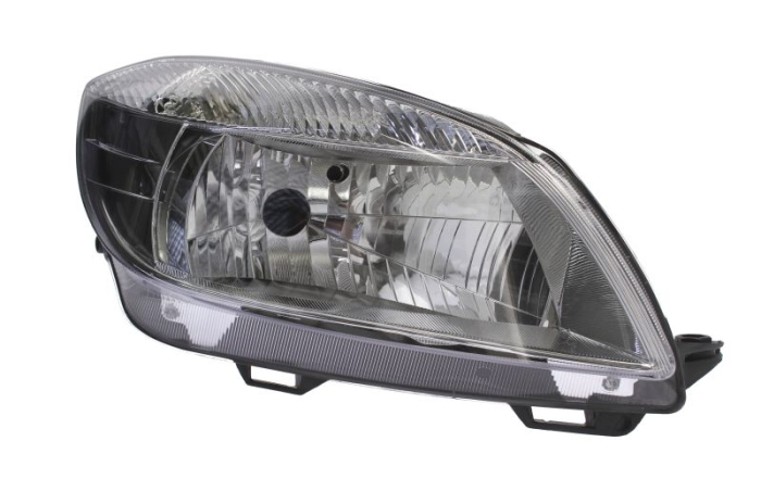 Far Dreapta (H4, electric, cu motor, culoare insert: cromat) potrivit SKODA FABIA II, ROOMSTER, ROOMSTER PRAKTIK