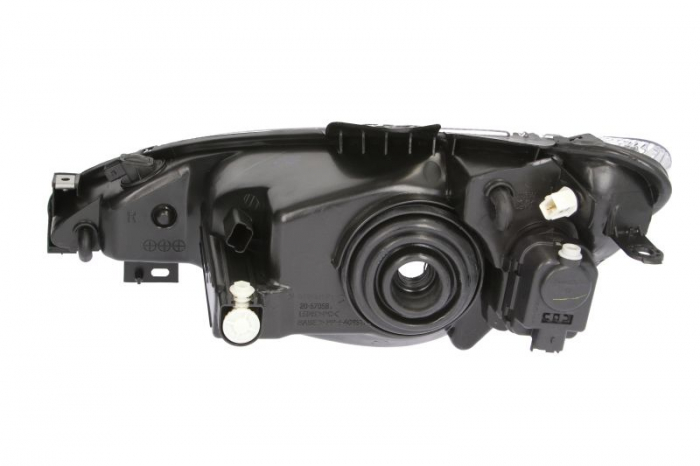 Far dreapta (h4, electric, cu motor, culoare interior: argintiu) potrivit peugeot 206