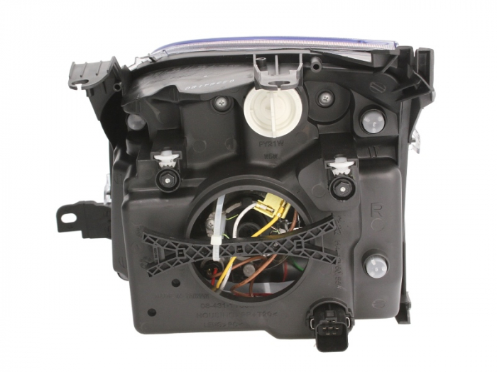 Far Dreapta (H4, electric, cu motor, culoare interior: cromat, culoare semnalizator: galben) potrivit FORD FUSION; FORD USA FUSION [2]