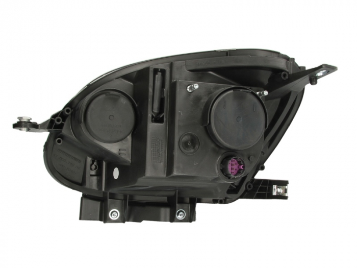 Far dreapta (H4, electric, cu motoras, fundal cromat) FIAT PANDA [2]