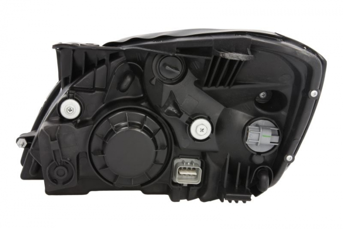 Far dreapta (H4, electric, cu motoras, fundal cromat, fundal transparent) KIA RIO, HATCHBACK/LIMUZINA/COMBI 2005-2011 [2]