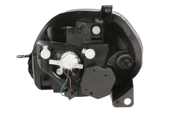 Far dreapta (H4, electric, cu motoras, fundal negru) FIAT PUNTO 2005-2012