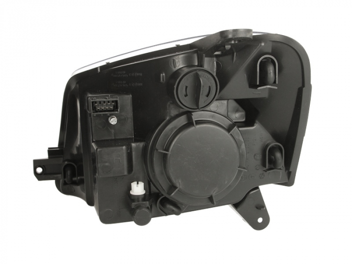 Far dreapta (H4, electric, cu motoras, fundal negru/insertii crom) CITROEN BERLINGO PEUGEOT PARTNER 2002-2008 [2]