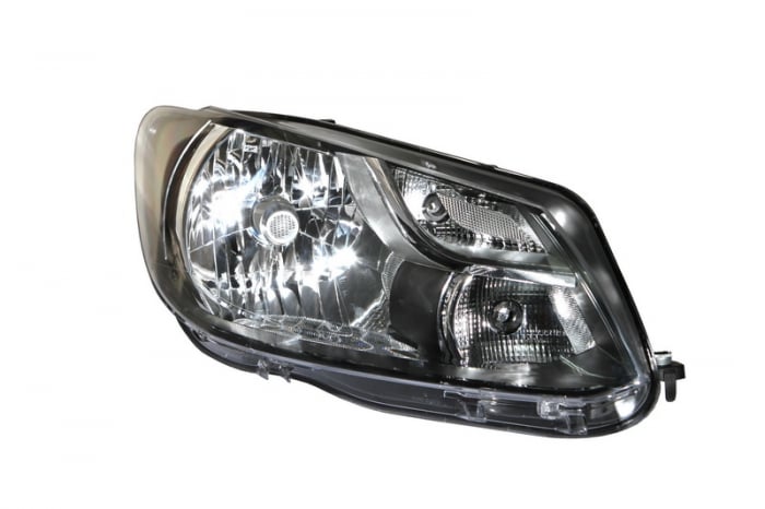 Far dreapta (H4, electric, cu motoras, fundal negru) VW CADDY 2010-2015