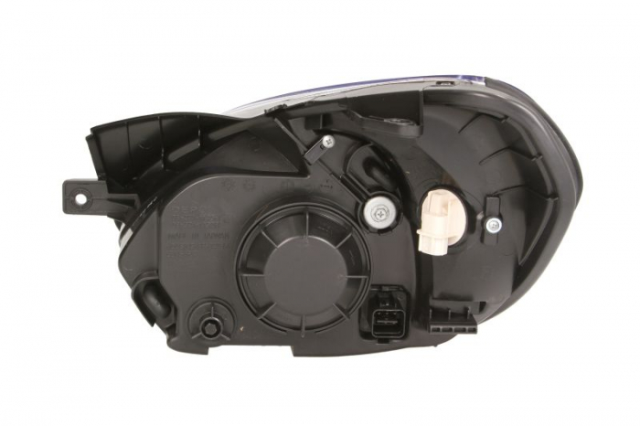 Far Dreapta (H4, electric, fara motoras, culoare insert: cromat, culoare semnalizator: galben) potrivit HYUNDAI ACCENT III [2]