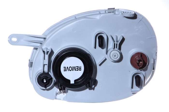 Far dreapta (H4, electric, fundal argintiu, fundal transparent) HYUNDAI ATOS 1998-2002 [2]