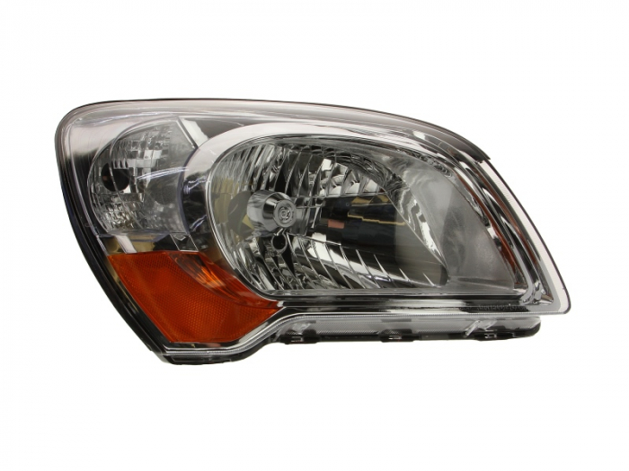 Far dreapta (H4, electric, fundal cromat, fundal galben) KIA SPORTAGE 2010-2015