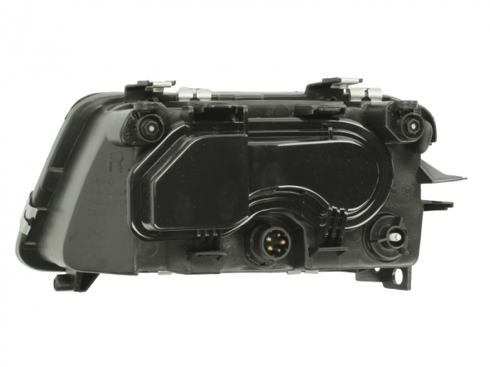 Far Dreapta potrivit AUDI A3 (H4/H7, electric, fara motoras, culoare insert: cromat) [2]