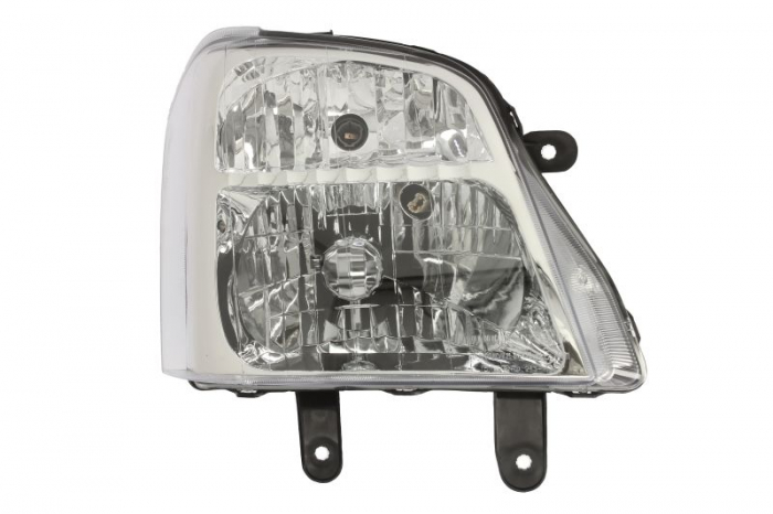 Far Dreapta (H4, manual, fara motoras, culoare insert: argintiu, culoare semnalizator: transparent) potrivit ISUZU D-MAX I