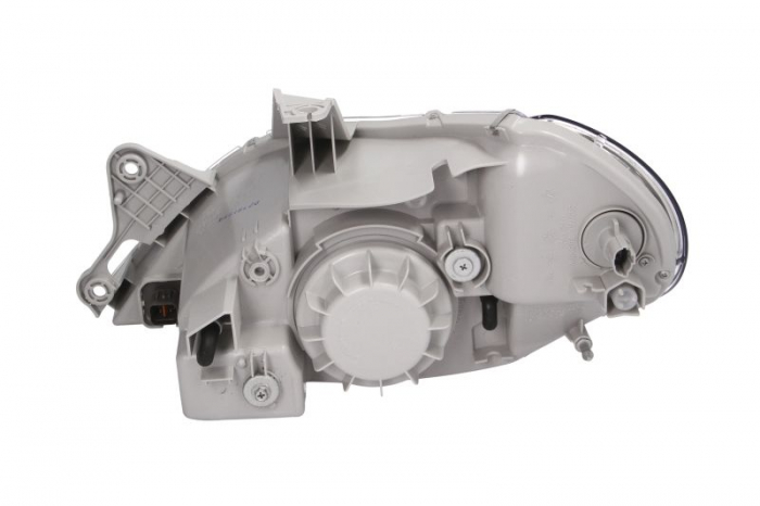 Far Dreapta potrivit KIA RIO I (H4, manual, fara motoras, culoare insert: cromat, culoare semnalizator: alb) [2]