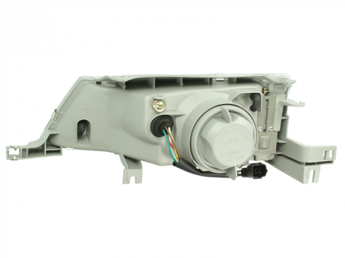 Far dreapta H4, manual, interior argintiu, semnalizator transparent DAEWOO NEXIA intre 1995-1997 [2]