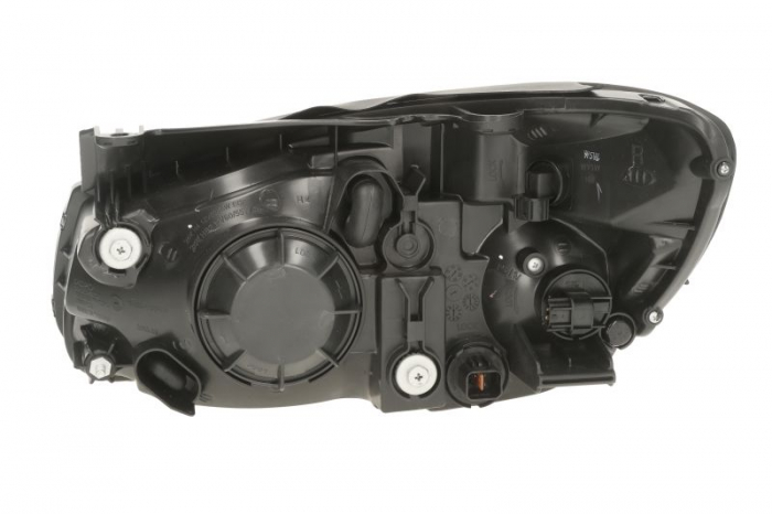 Far Dreapta (H4, mecanic, fara motoras, culoare insert: cromat, culoare semnalizator: galben) potrivit KIA CERATO I 01.07-12.08 [2]