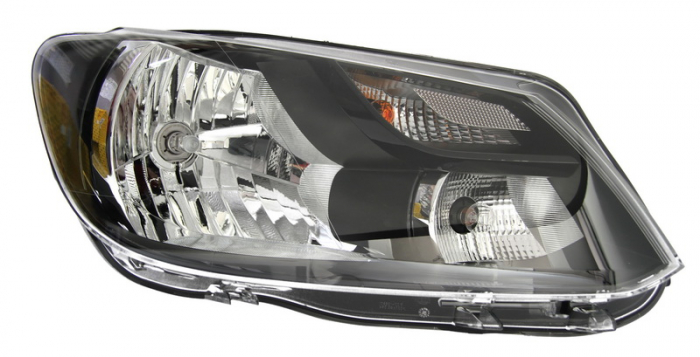 Far dreapta H4 P21W PY21W, electric, cu motoras,interior crom, semnalizator transparent VW CADDY 3 III intre 2010-2015