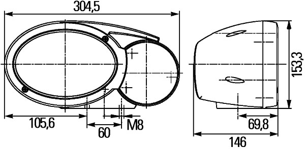 Far stanga (H4/P21W/PY21W/T4W, culoare insert: negru, culoare indicator: gri/transparent) potrivit FENDT 922 VARIO, 924 VARIO, 930 VARIO [3]