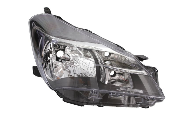 Far Dreapta (H4 W21 WY21W, electric, fara motoras, culoare insert: negru) potrivit TOYOTA YARIS, YARIS HATCHBACK