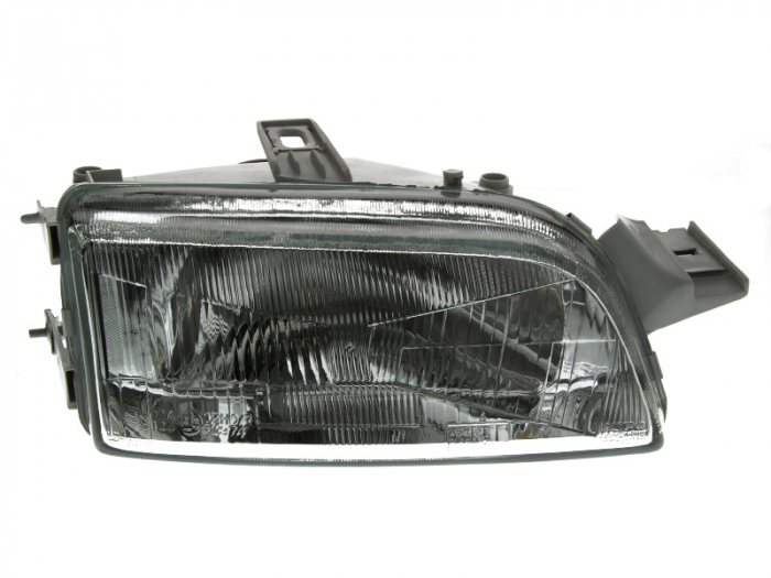 Far Dreapta (H4 W5W, electric, fara motoras, halogen, culoare interior: negru) potrivit FIAT PUNTO