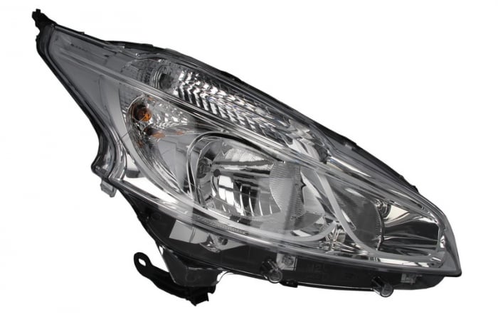 Far Dreapta (H7, electric, cu motor, halogen, culoare semnalizator: transparent) potrivit PEUGEOT 208, 208