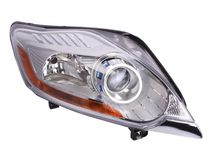 Far Dreapta (H7 H7, electric, cu motor, culoare insert: cromat, culoare semnalizator: galben) potrivit FORD KUGA II