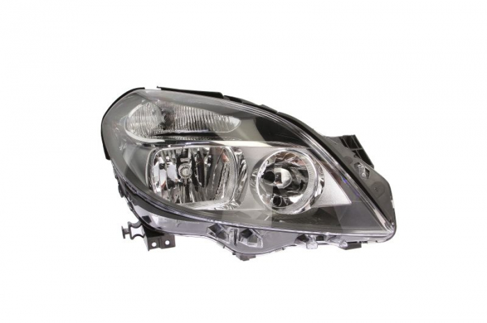 Far Dreapta (H7 H7, electric, cu motor, culoare insert: cromat negru, culoare semnalizator: galben) potrivit MERCEDES B SPORTS TOURER (W246, W242)