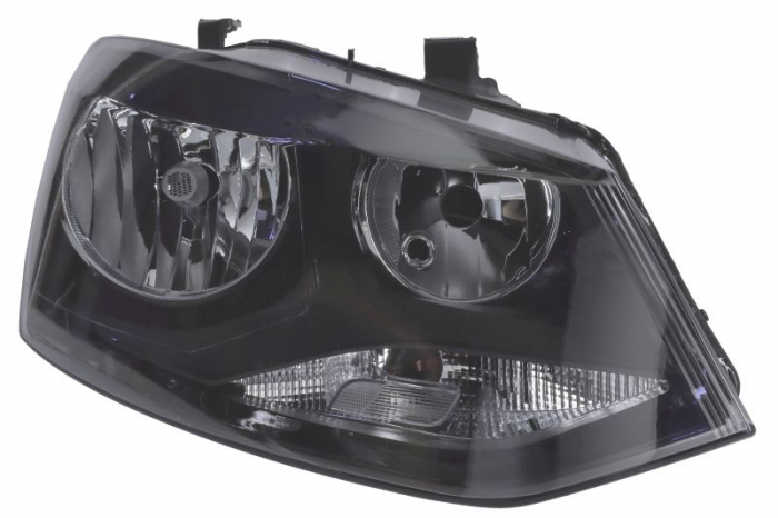 Far dreapta (H7 H7, electric, cu motor, culoare insert: negru) potrivit VW POLO V 6C 05.14-09.17