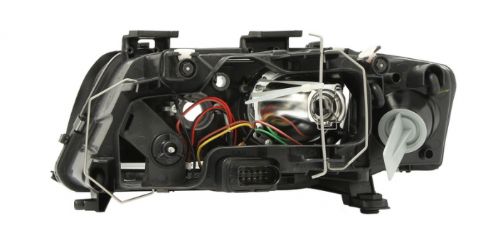 Far Dreapta potrivit AUDI A6 C5, ALLROAD C5 2001-2004 (H7/H7, electric, fara motoras, culoare insert: cromat, culoare semnalizator: transparent) [2]