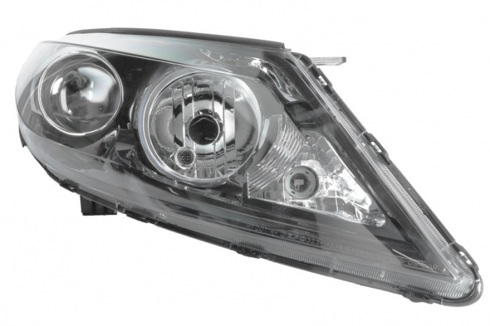 Far Dreapta (H7 H7, electric, manual, fara motoras, culoare insert: negru, culoare semnalizator: alb) potrivit KIA SPORTAGE II, SPORTAGE III -12.15