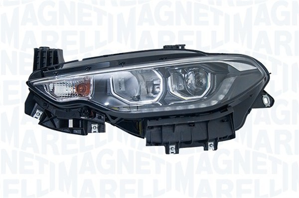 Far Dreapta H7/H7/PY21W, electric, cu motor, halogen, interior argintiu, semnalizator portocaliu potrivit FIAT TIPO [4]