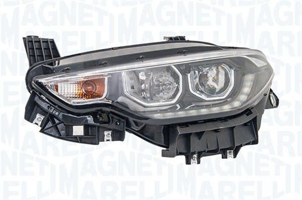 Far Dreapta H7/H7/PY21W, electric, cu motor, halogen, interior argintiu, semnalizator portocaliu potrivit FIAT TIPO [3]