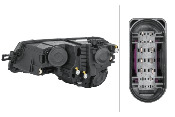 Far dreapta H7/H8/LED, electric, cu bec, fara controler potrivit SKODA KAROQ 11.17- [2]