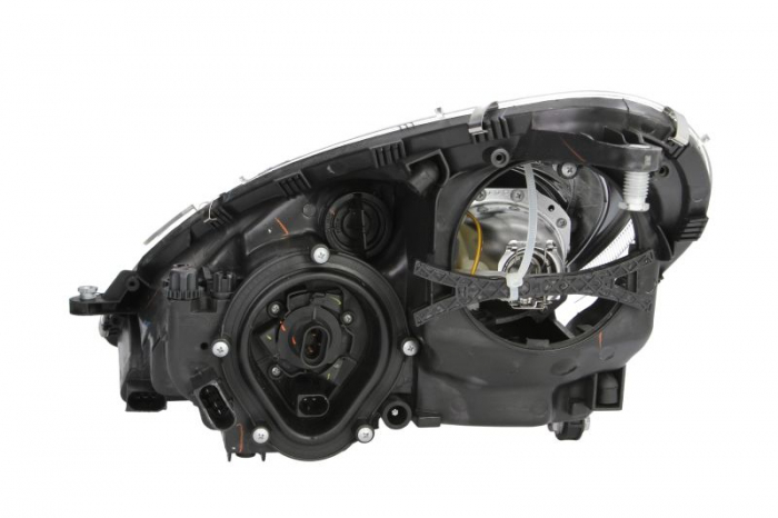 Far dreapta H7/P21W/W5W, electric, cu motor, culoare insert: cromat, culoare semnalizator: galben potrivit MERCEDES SLK R171 [2]