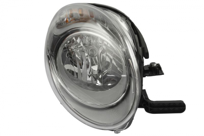 Far Dreapta H7/PY21W, halogen, interior argintiu, semnalizator portocaliu potrivit FIAT 500L [2]