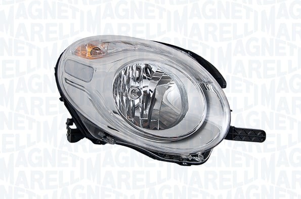 Far Dreapta H7 PY21W, halogen, interior argintiu, semnalizator portocaliu potrivit FIAT 500L