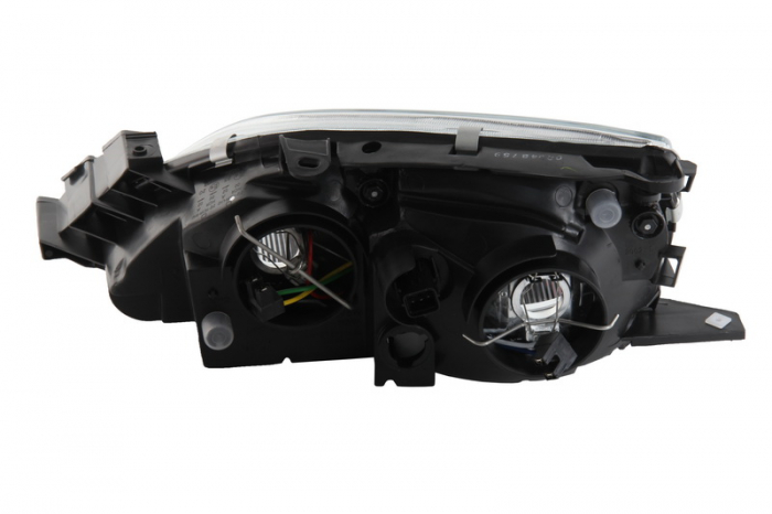 Far dreapta (H7, reglaj electric, CARELLO, fundal cromat) TOYOTA AVENSIS 2000-2003