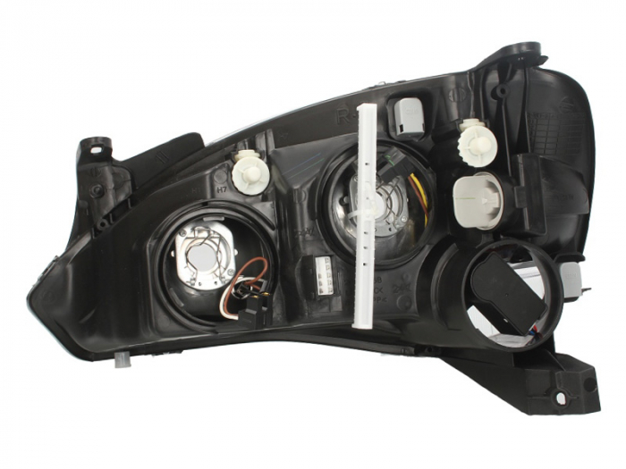 Far dreapta (H7, reglaj electric, cu motoras, fundal cromat) OPEL COMBO, CORSA 2000-2010 [2]