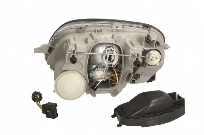 Far Dreapta (H7/W5W, electric, fara motoras, culoare insert: argintiu, culoare semnalizator: alb) potrivit MERCEDES SLK (R170) [2]