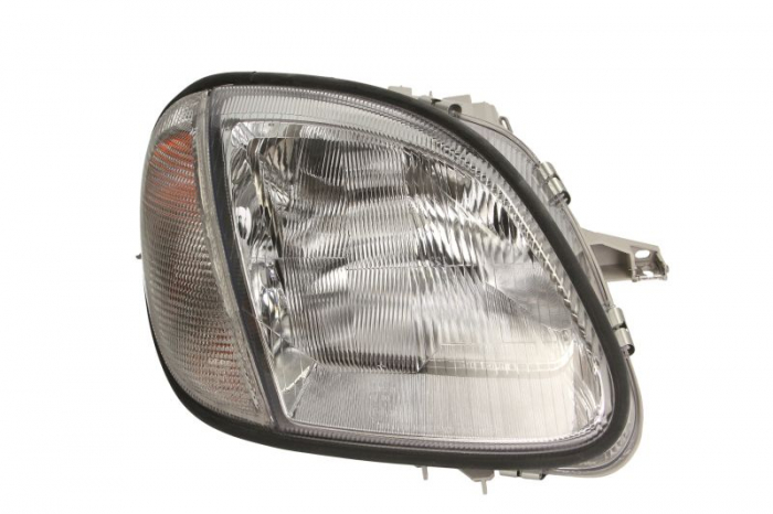 Far Dreapta (H7 W5W, electric, fara motoras, culoare insert: argintiu, culoare semnalizator: alb) potrivit MERCEDES SLK (R170)