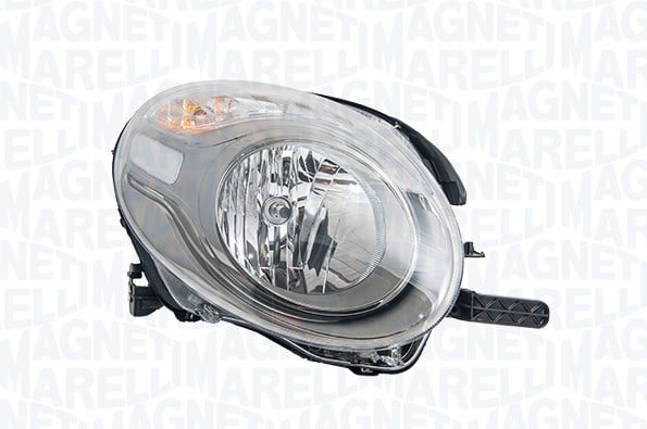 Far Dreapta H7 WY21W, halogen, interior argintiu, semnalizator portocaliu potrivit FIAT 500L