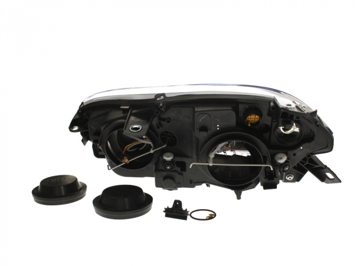 Far Dreapta (halogen, 2*H1/H1/H7, electric, cu motor, bec, culoare insert: intuneric, culoare semnalizator: fumuriu) potrivit FIAT BRAVO II [2]