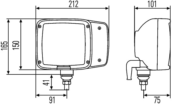 Far dreapta (halogen, H3 H7 P21W T4W, culoare semnalizator: portocaliu)