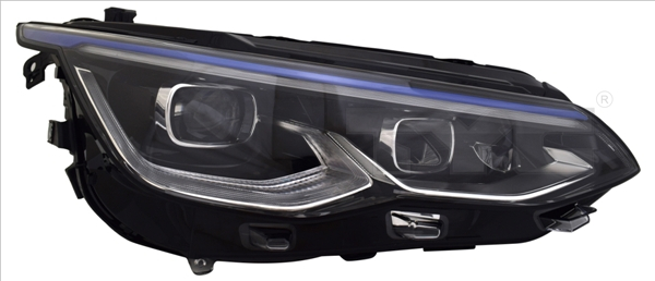 Far dreapta potrivit VW GOLF VIII dupa 2019 (LED, electric, cu motor, culoare insert: albastru) [3]