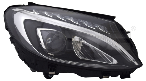 Far Dreapta LED, electric, cu motor, fara controler LED; fără modul de lumini de zi cu LED potrivit MERCEDES C-KLASA W205 2013-2018 [2]