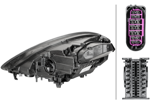 Far Dreapta LED, electric, cu motor, LED potrivit PORSCHE PANAMERA, PANAMERA SPORT TURISMO dupa 2016 [4]