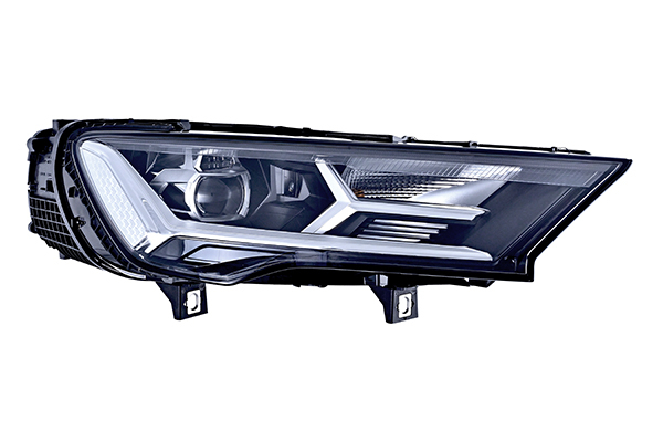 Far dreapta (LED PWY24W, cu motor, cu bec) potrivit AUDI Q7 II 06.19-